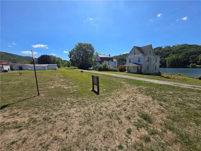 a view of lake and mountain