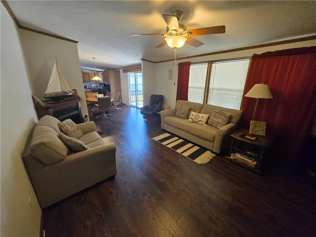 a room with furniture and a window