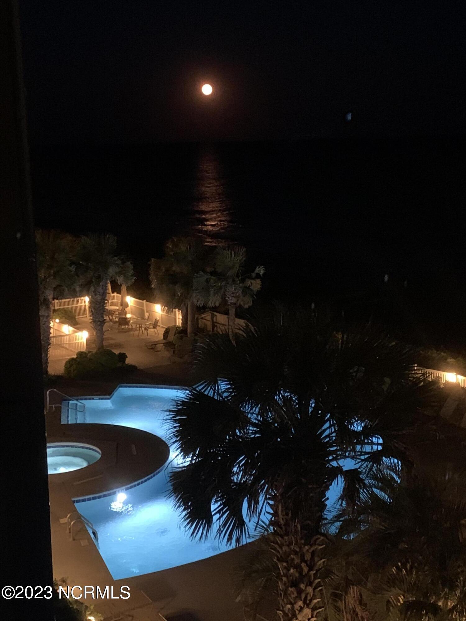 1701 Salter Path Road, Unit H 301 Indian Beach, NC 28512 - Photo 35 of 41 33 Pool at night