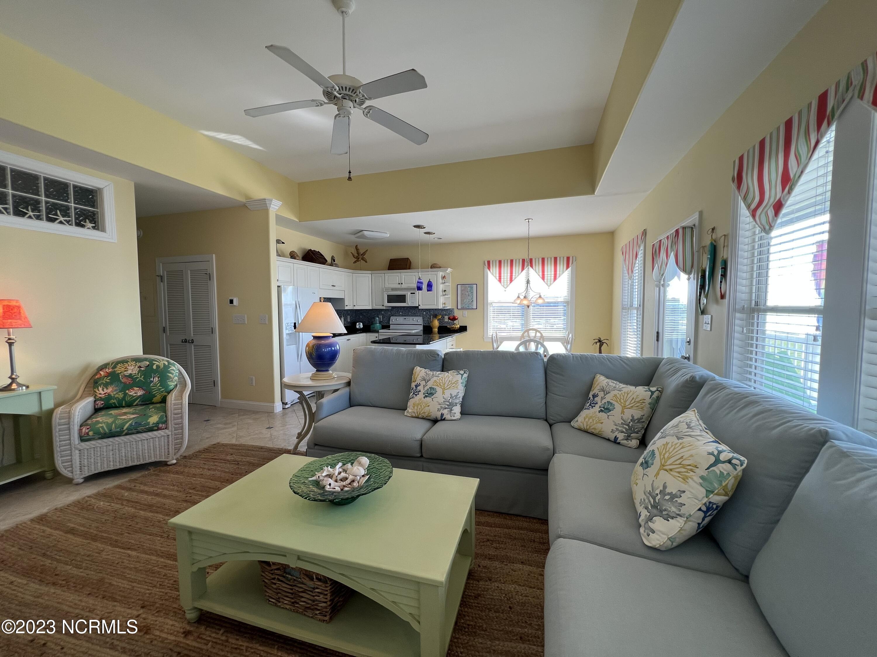 1701 Salter Path Road, Unit H 301 Indian Beach, NC 28512 - Photo 5 of 41 5 Living room to kitchen