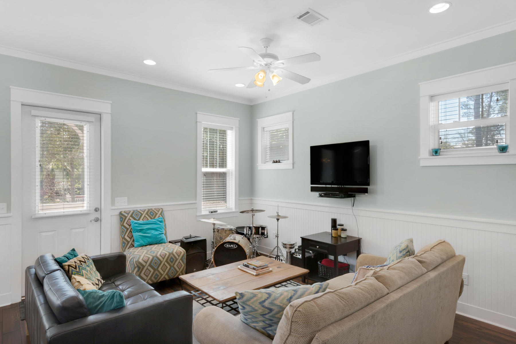 79 Greenway Park Avenue Santa Rosa Beach, FL 32459 - Photo 13 of 41 a living room with furniture and a flat screen tv
