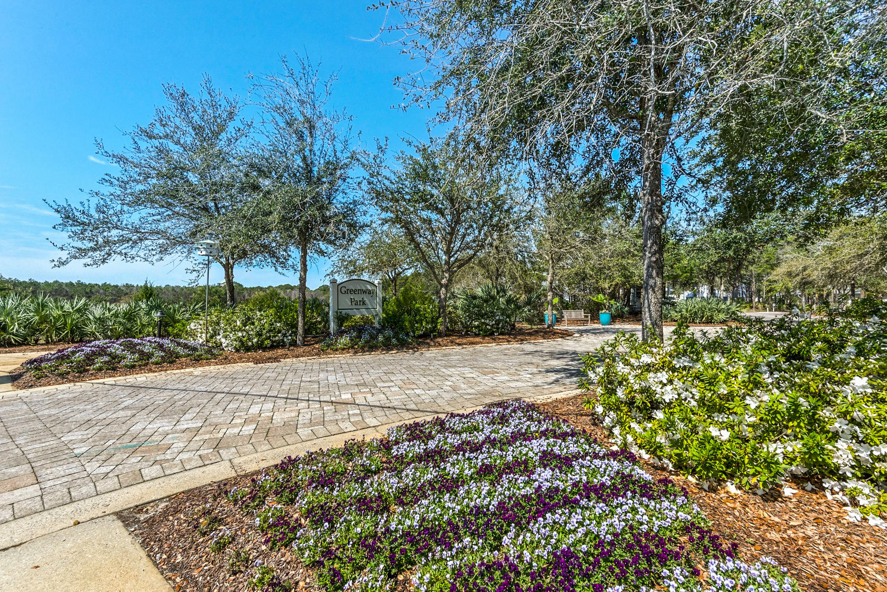 79 Greenway Park Avenue Santa Rosa Beach, FL 32459 - Photo 36 of 41 a view of a yard with plants and trees