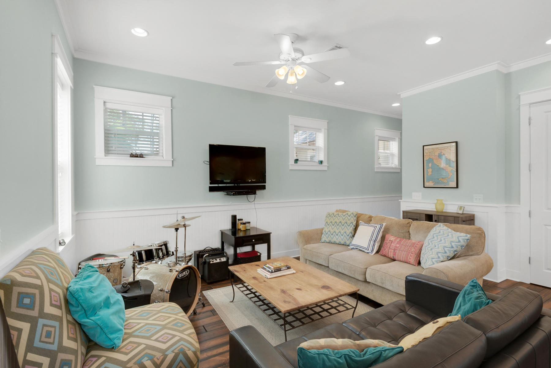 79 Greenway Park Avenue Santa Rosa Beach, FL 32459 - Photo 8 of 41 a living room with furniture and a flat screen tv
