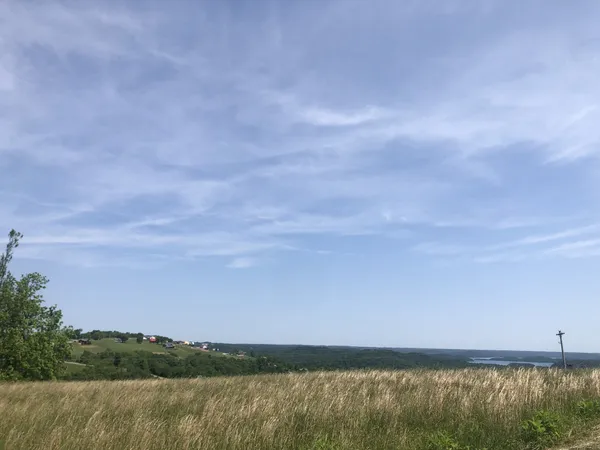 a view of lake and mountain