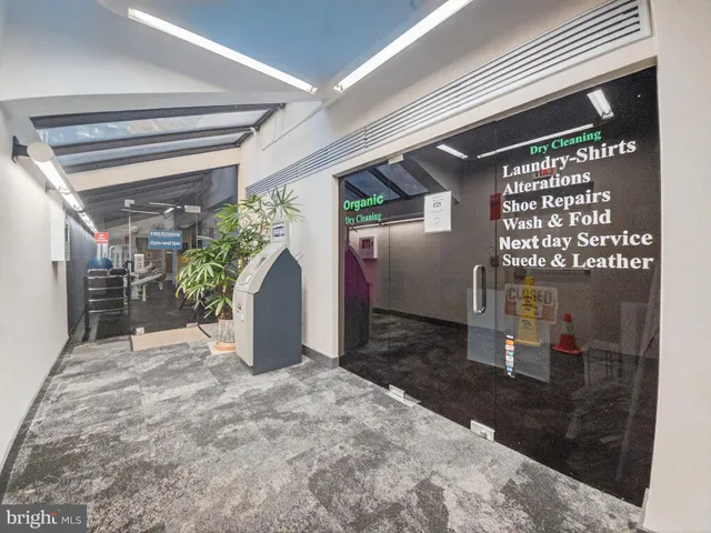 a view of a studio with a sink