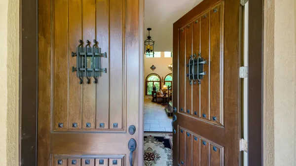 a view of living room and dining room
