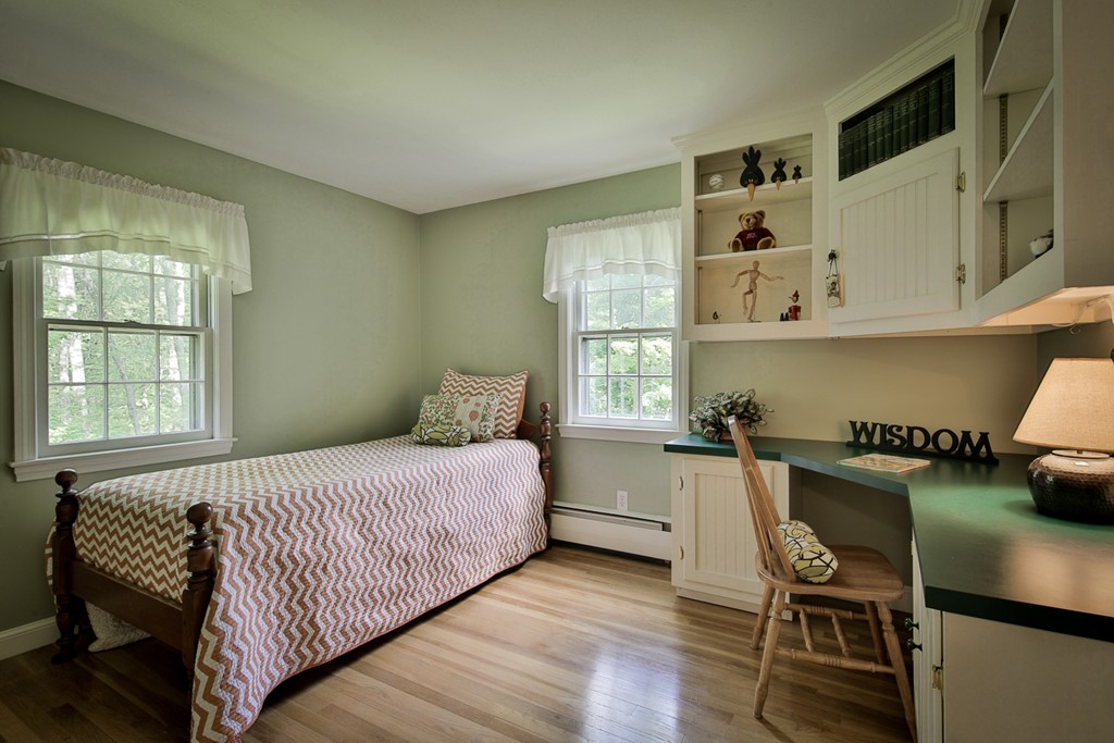 49 Porter Road Andover, MA 01810 - Photo 21 of 24 a bedroom with a bed and a desk in it