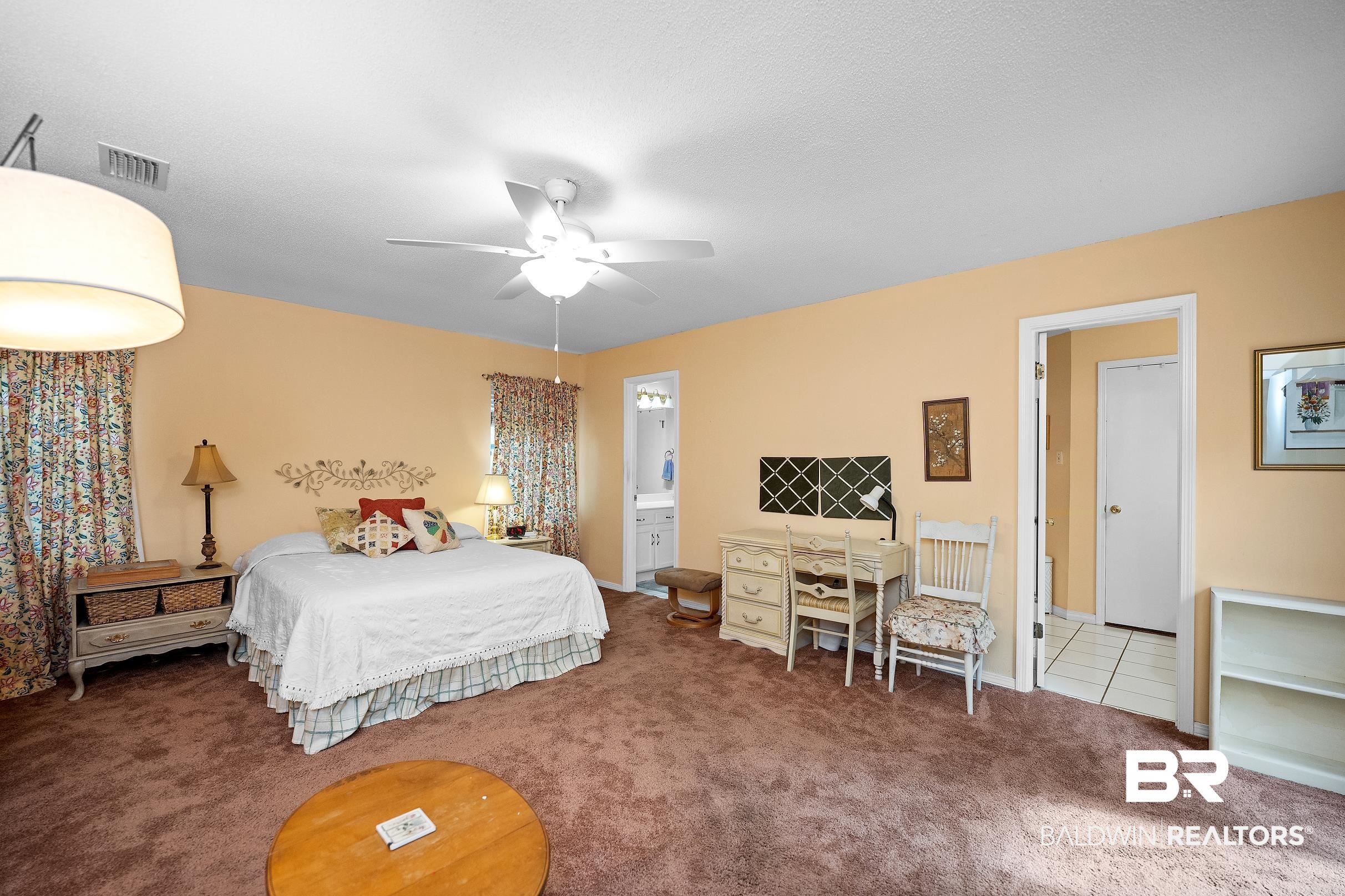 4026 Kingsrow Row Mobile, AL 36619 - Photo 18 of 51 Bedroom featuring carpet flooring and ceiling fan