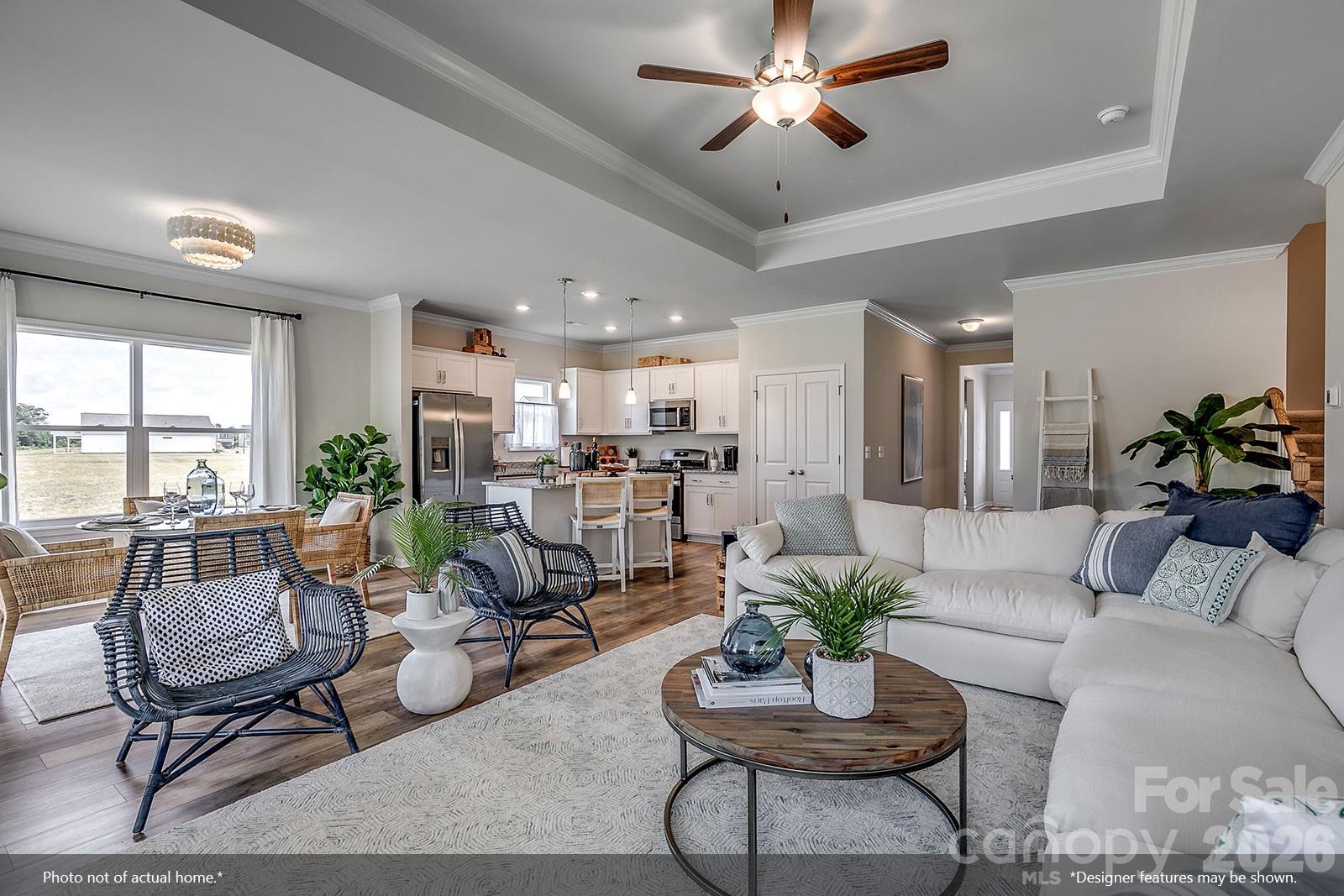 206 Rodeo Drive, Unit 25 Shelby, NC 28150 - Photo 6 of 9 a living room with furniture kitchen view and a large window