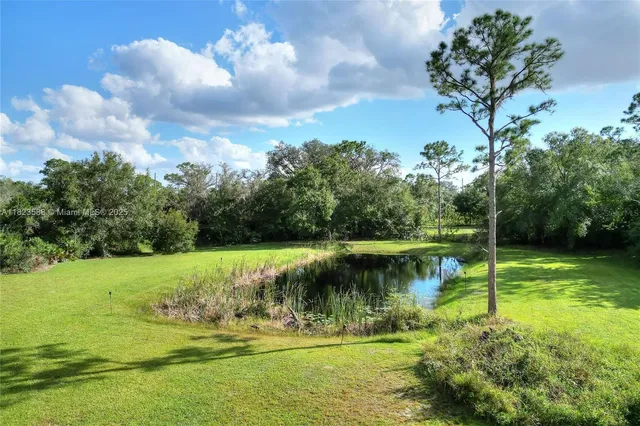 a view of an outdoor space and a lake view