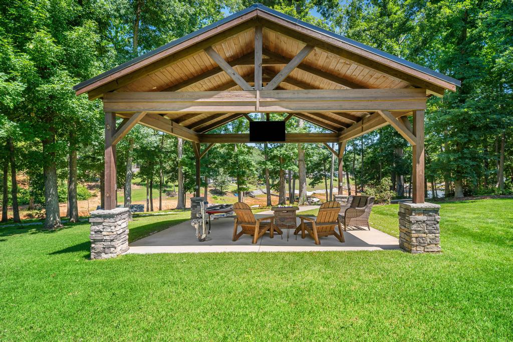 217 Maret Road Townville, SC 29689 - Photo 30 of 35 An inviting outdoor pavilion, perfect for entertaining by the waterfront.