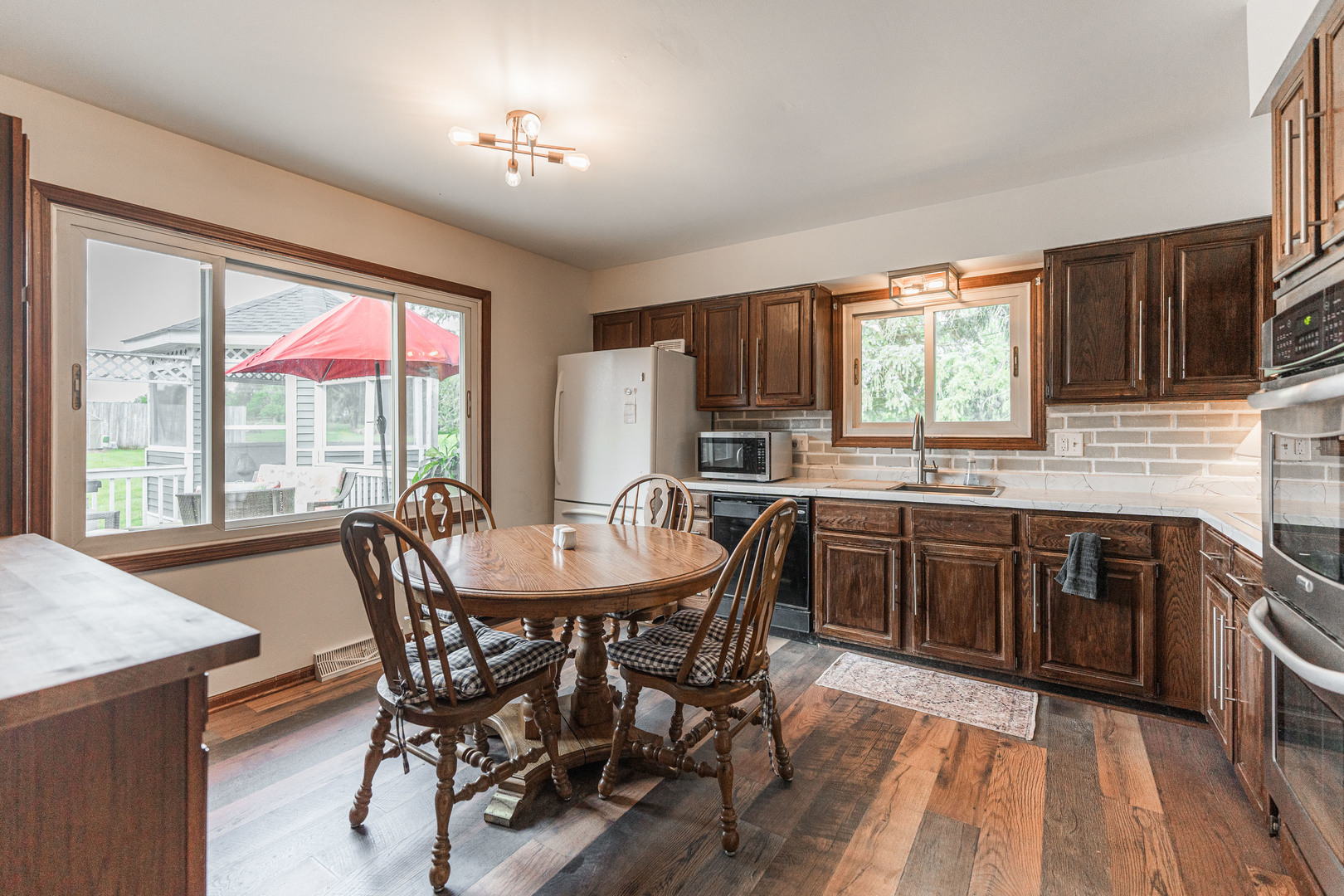 17751 Scott Road Hinckley, IL 60520 - Photo 20 of 72 a view of a dining room with furniture window and outside view