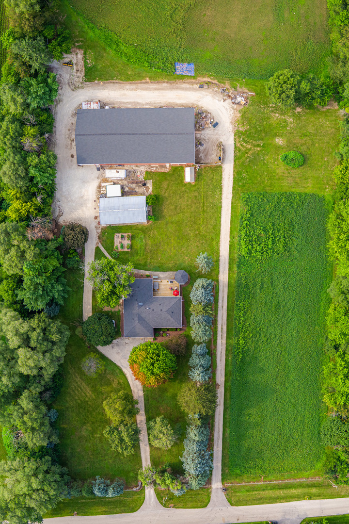 17751 Scott Road Hinckley, IL 60520 - Photo 7 of 72 an aerial view of a house with yard swimming pool and outdoor seating