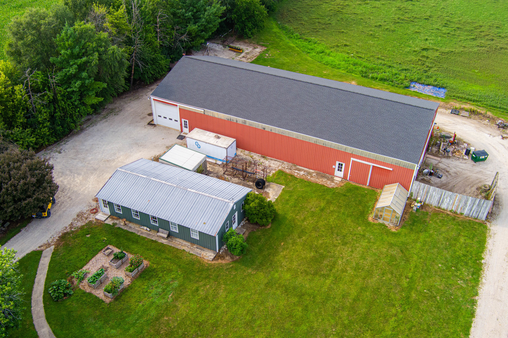 17751 Scott Road Hinckley, IL 60520 - Photo 10 of 72 an aerial view of a house with a garden