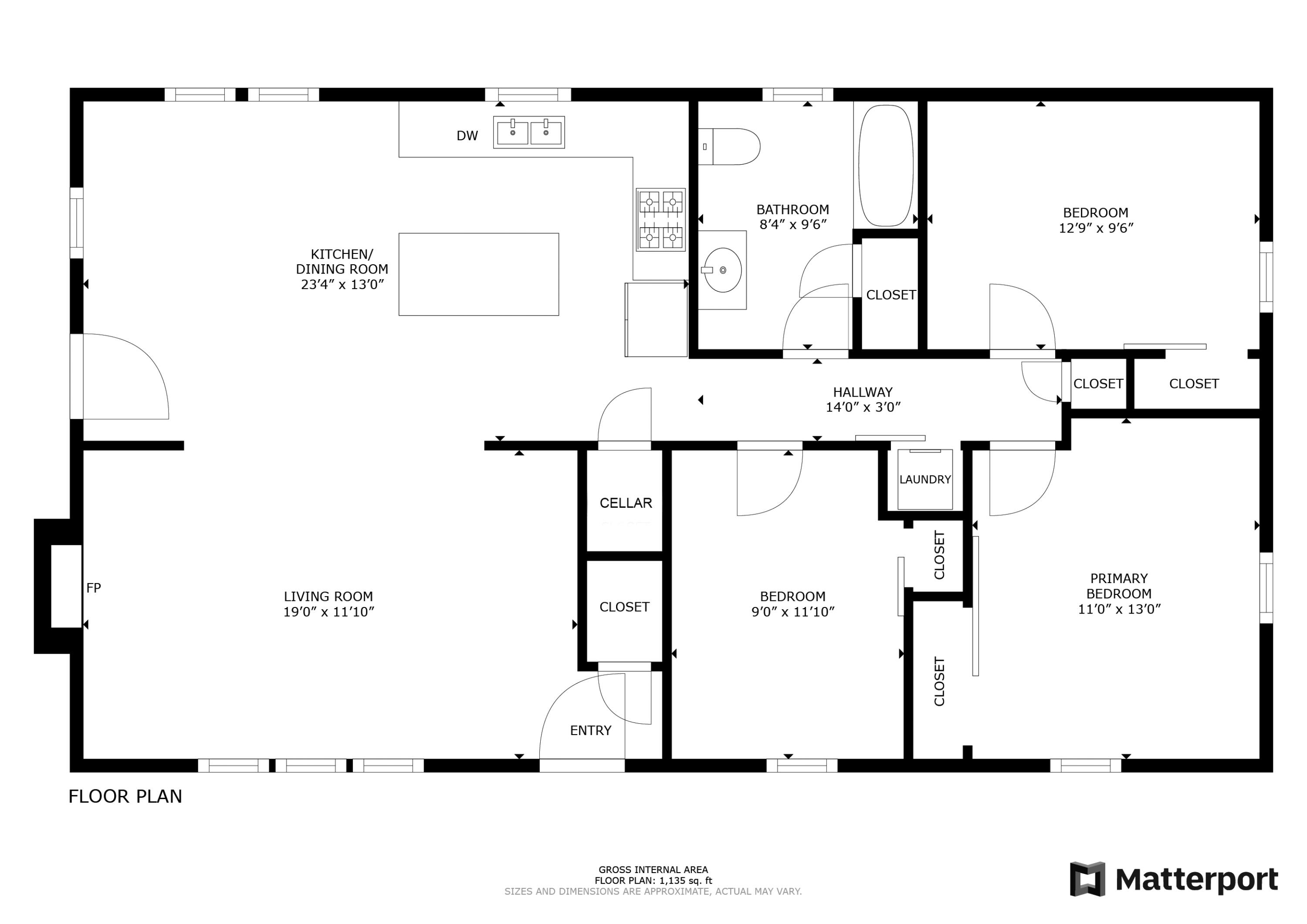 224 Augusta Road Washington, ME 04574 - Photo 34 of 34 224 Augusta Rd Floorplan