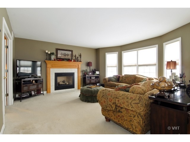 655 Ridge Drive Elburn, IL 60119 - Photo 6 of 16 a living room with furniture and a fireplace