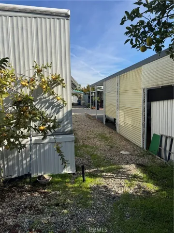 a backyard of a house