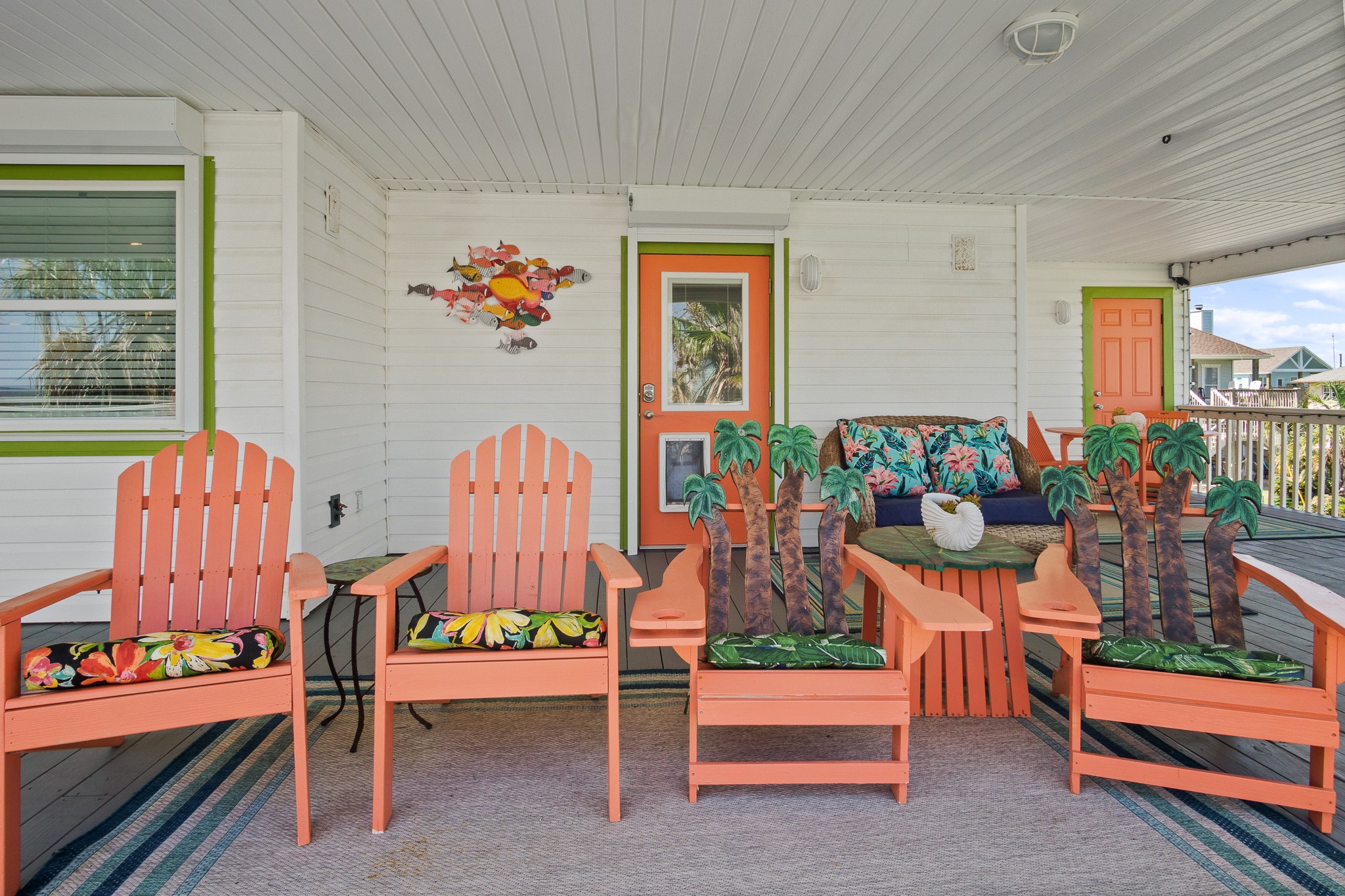 3297 Prides Way Crystal Beach, TX 77650 - Photo 41 of 42 a outdoor living space with furniture and a potted plant