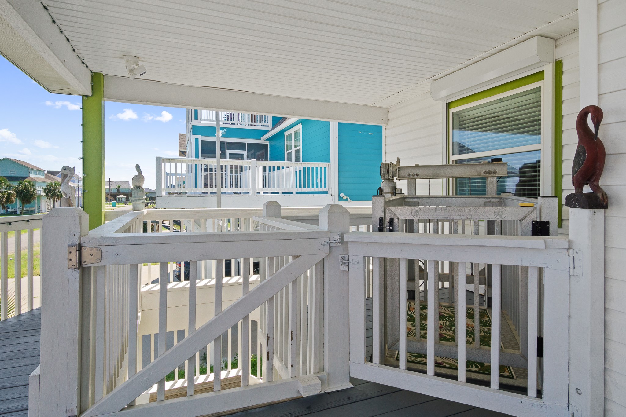 3297 Prides Way Crystal Beach, TX 77650 - Photo 42 of 42 a view of a balcony with furniture
