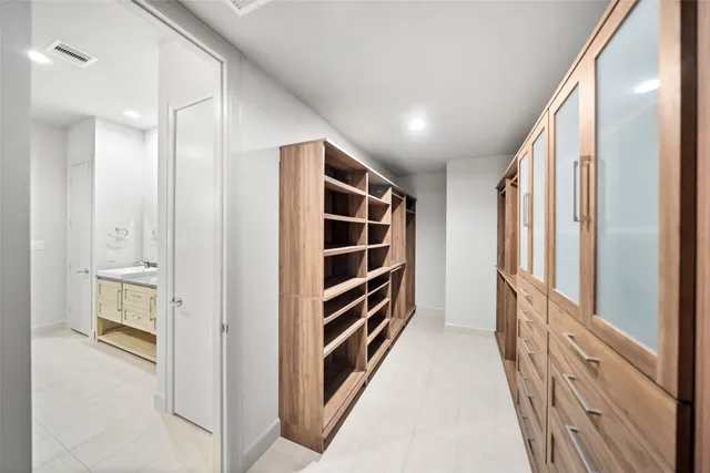 a view of an empty room