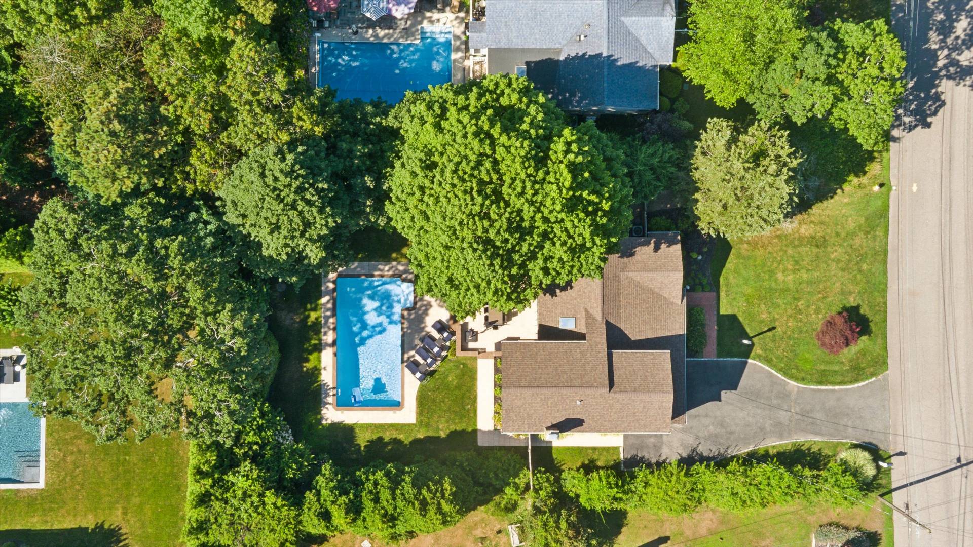 19 Maple Street Westhampton Beach, NY 11978 - Photo 19 of 23 an aerial view of a house with a yard basket ball court and outdoor seating