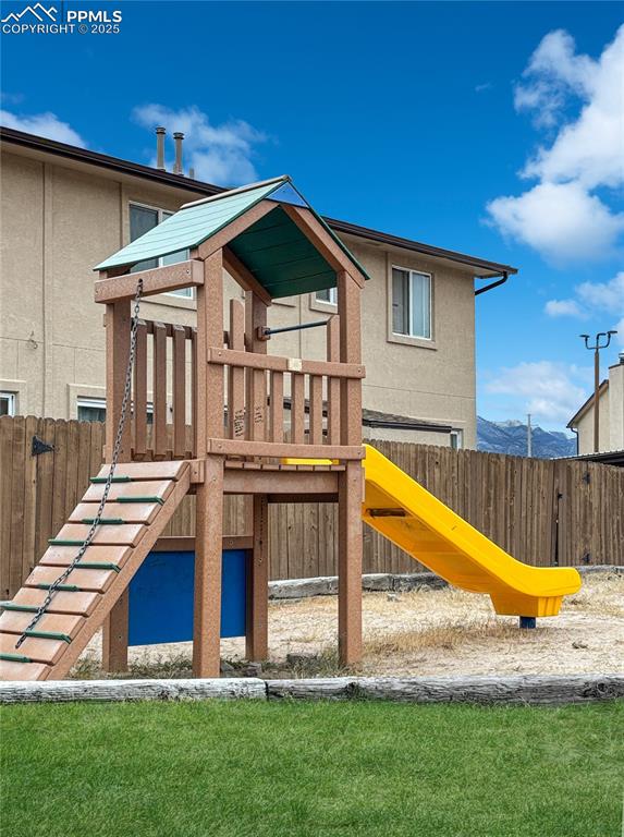3033 Starlight Circle Colorado Springs, CO 80916 - Photo 44 of 44 a view of a house with a swimming pool