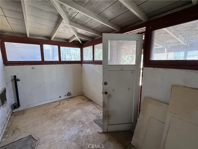 a backyard of a house