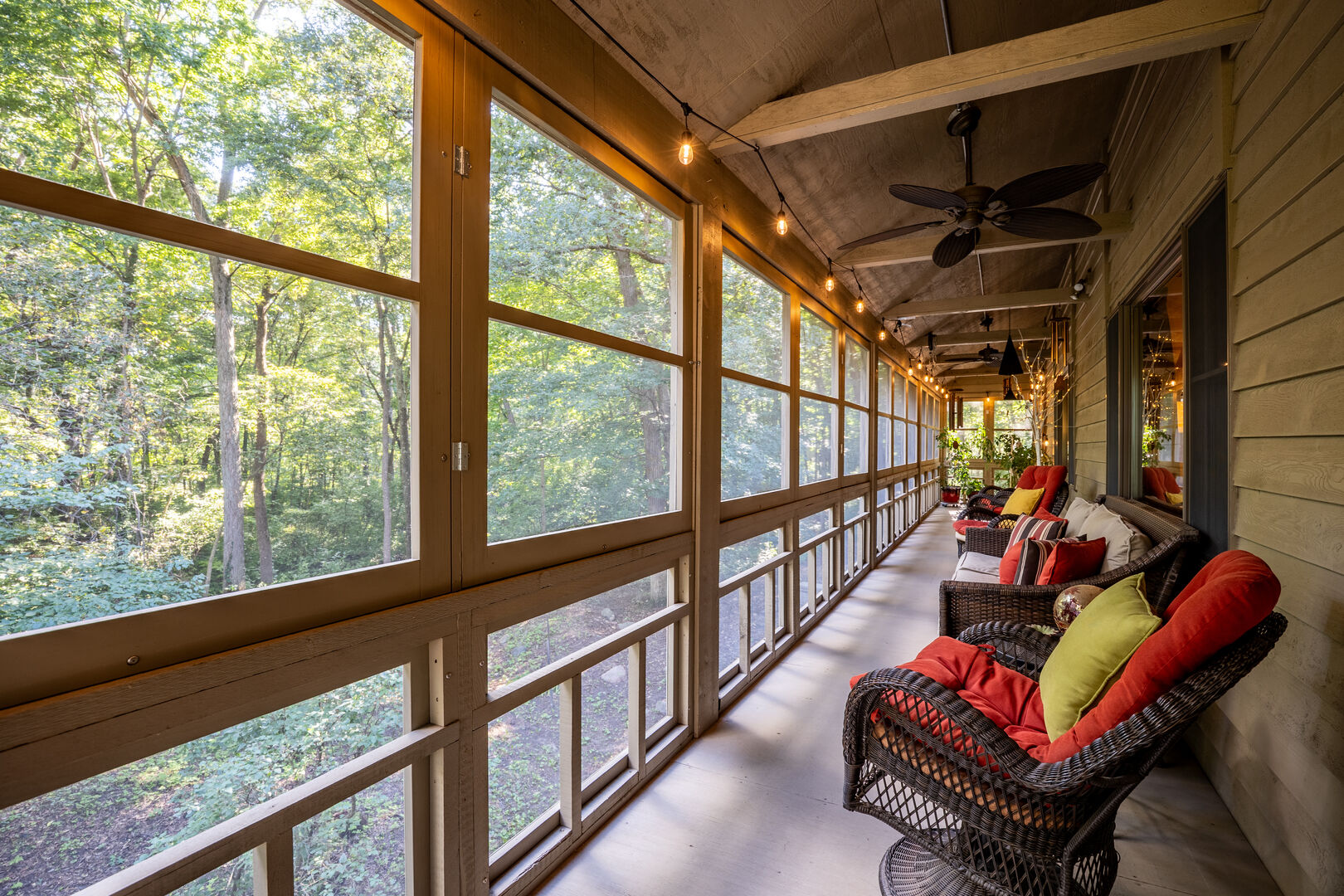 4010 East 1950th Road Sheridan, IL 60551 - Photo 14 of 42 a living room with large windows and a table