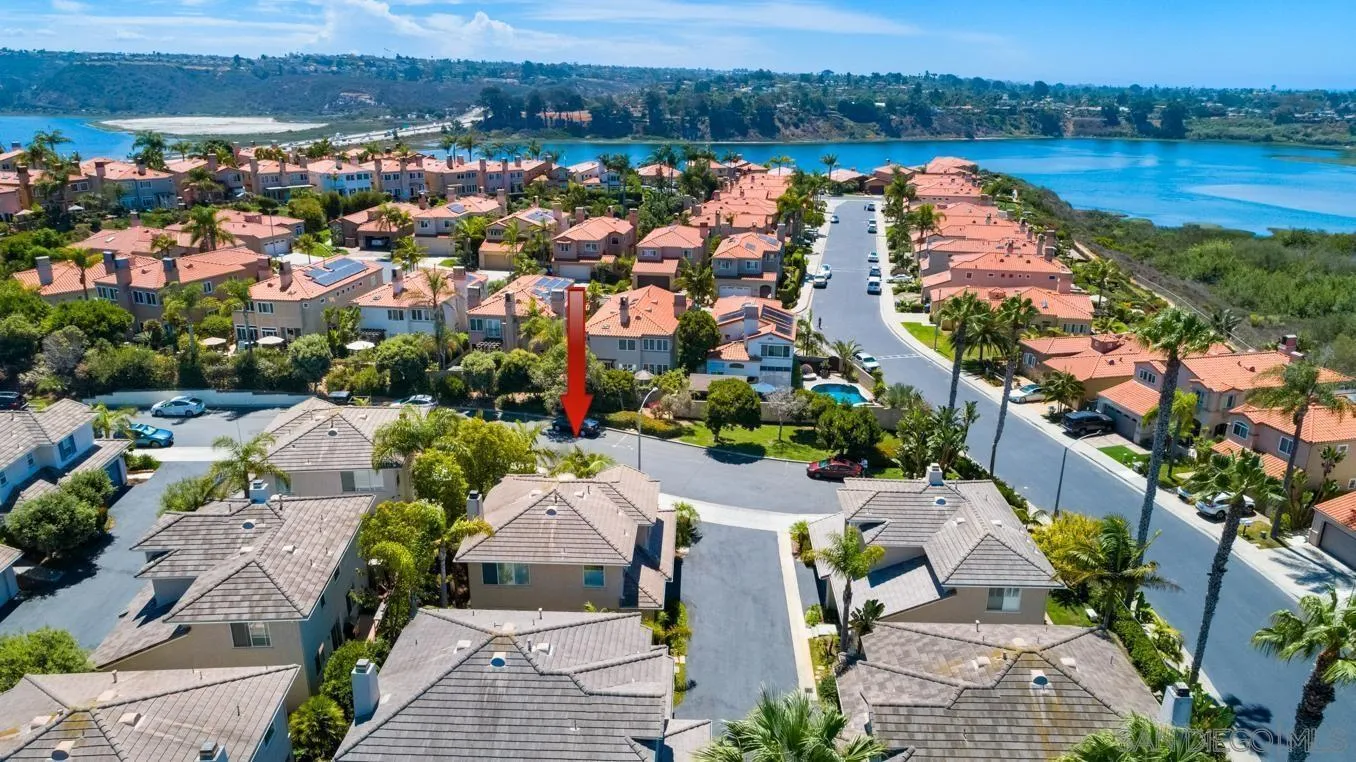 614 Compass Court Carlsbad, CA 92011 - Photo 27 of 33 an aerial view of house with yard and lake view