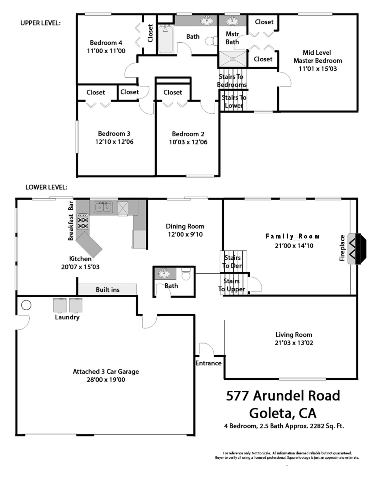 577 Arundel Road Goleta, CA 93117 - Photo 23 of 23 Floor plan Arundel Actual (2)