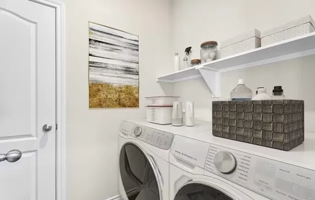 a view of washer and dryer