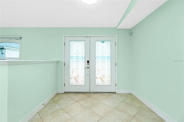 an empty room with window