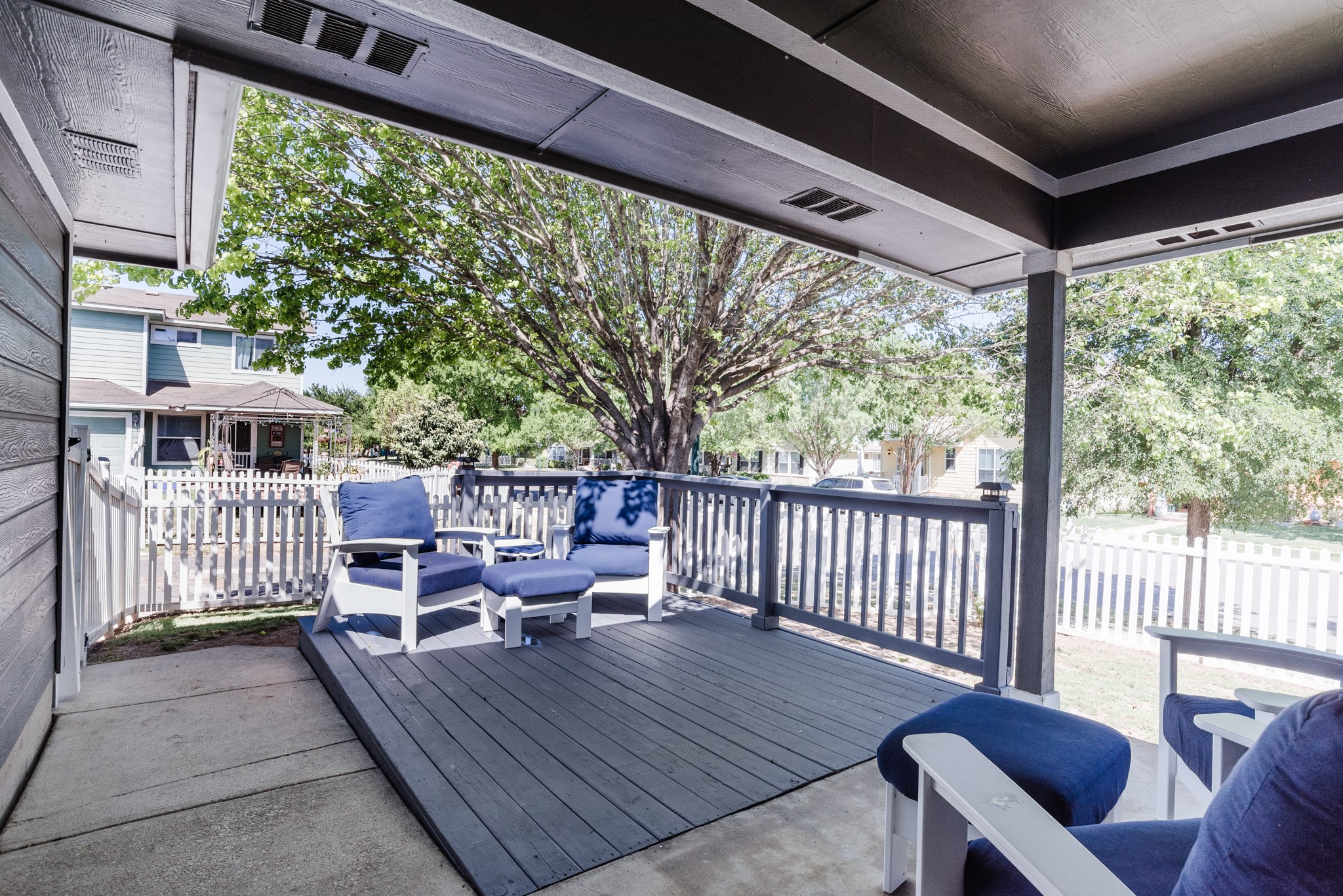 692 Scheel Kyle, TX 78640 - Photo 36 of 40 a view of a patio with wooden floor