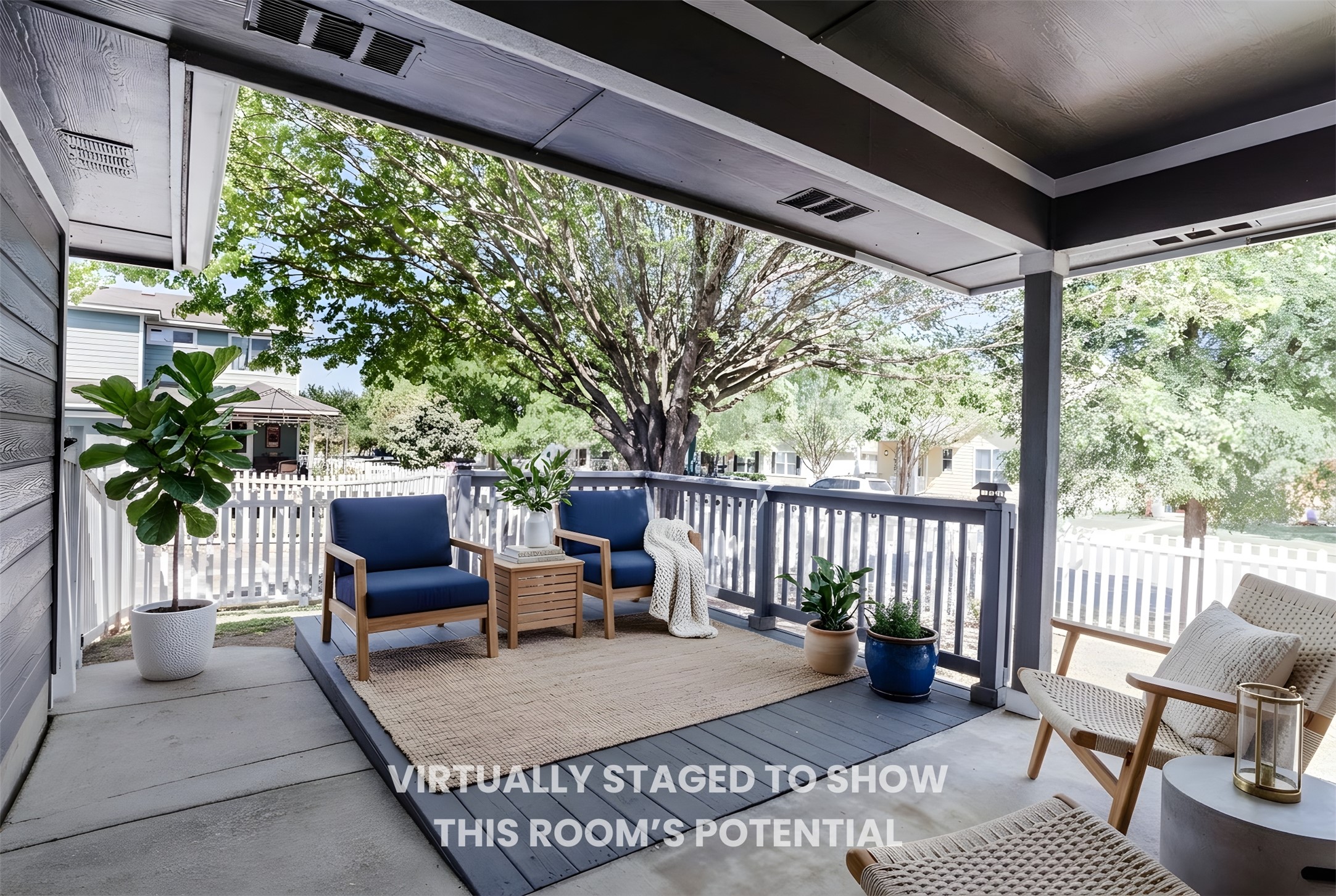 692 Scheel Kyle, TX 78640 - Photo 37 of 40 a view of porch with a furniture
