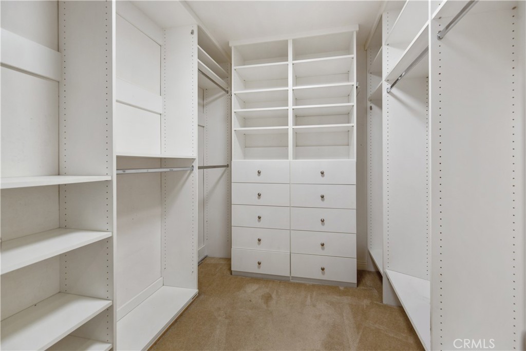1 Bower Lane Ladera Ranch, CA 92694 - Photo 27 of 40 a view of an empty walk in closet