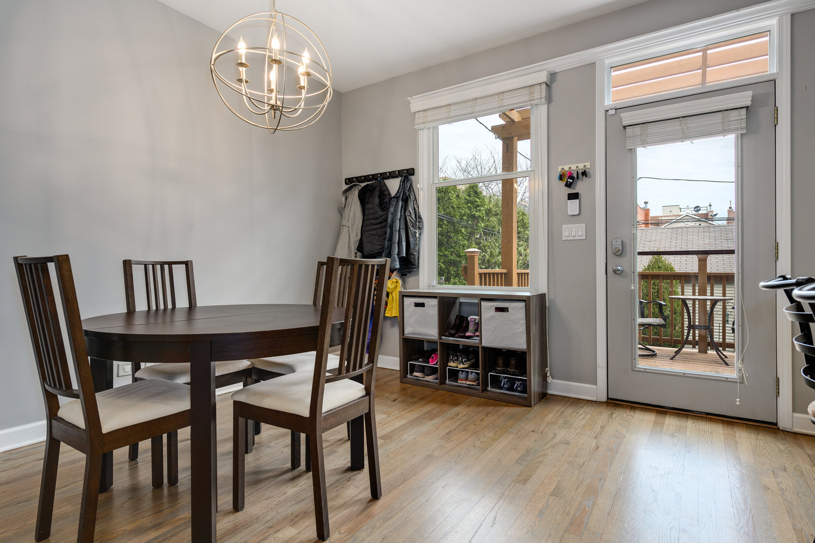 1718 West Huron Street Chicago, IL 60622 - Photo 12 of 33 a view of a dining room with furniture window and wooden floor