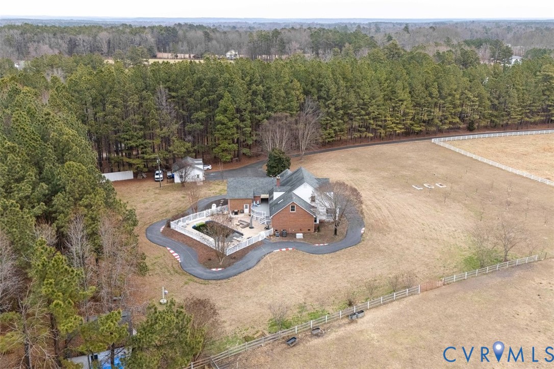 4040 Richmond Road Amelia Court House, VA 23002 - Photo 47 of 50 an aerial view of a house with mountain view