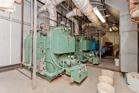 an aerial view of a house with outdoor space