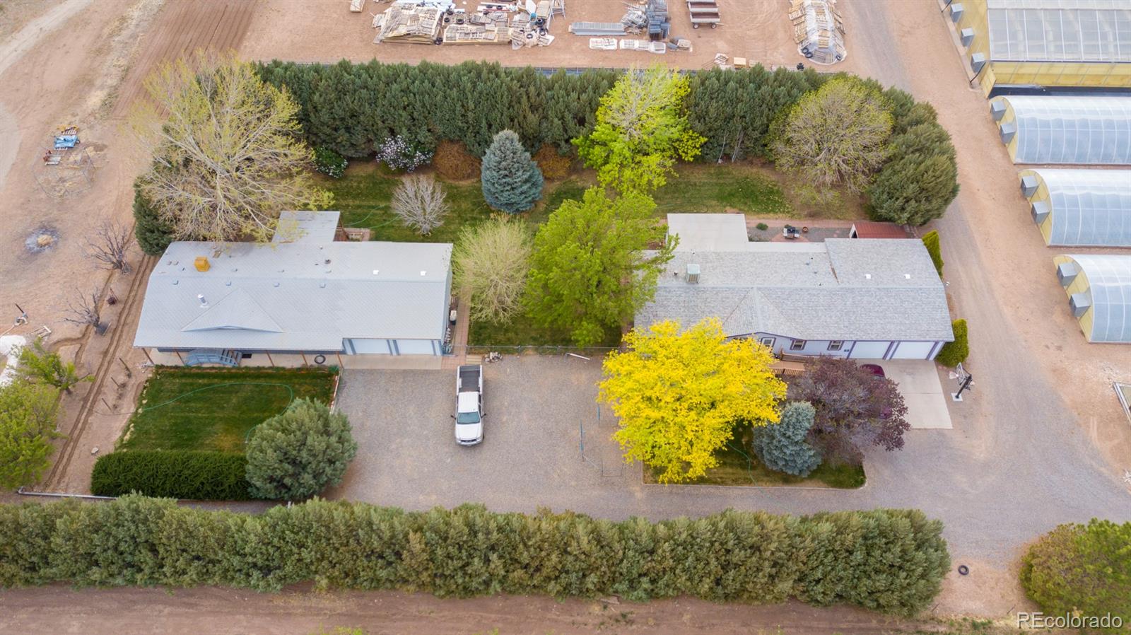 3281 C Road Palisade, CO 81526 - Photo 24 of 33 an aerial view of a house with a swimming pool