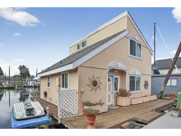 a view of a house with wooden floor