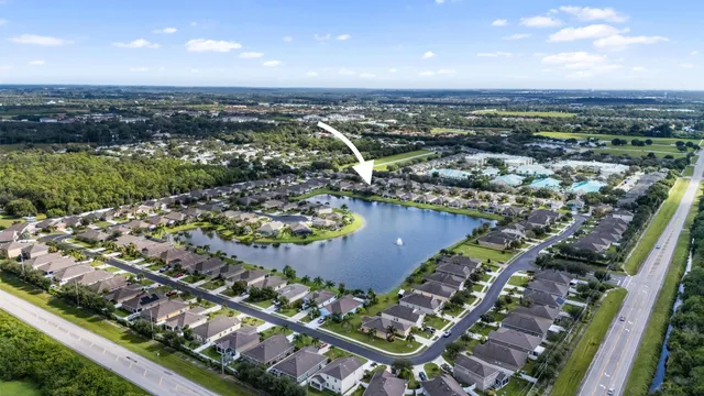 an aerial view of a city