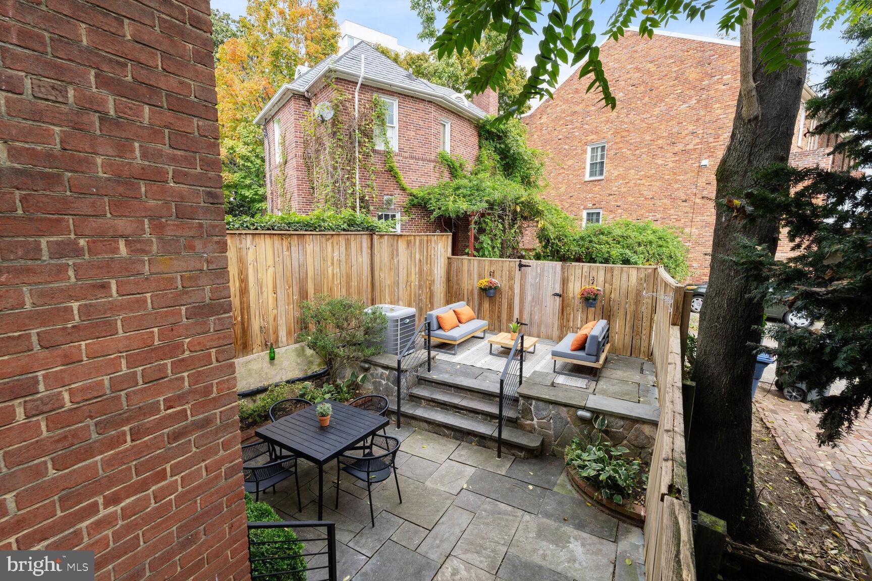 2459 Tunlaw Road Northwest Washington, DC 20007 - Photo 36 of 50 Flagstone Fenced-in Patio