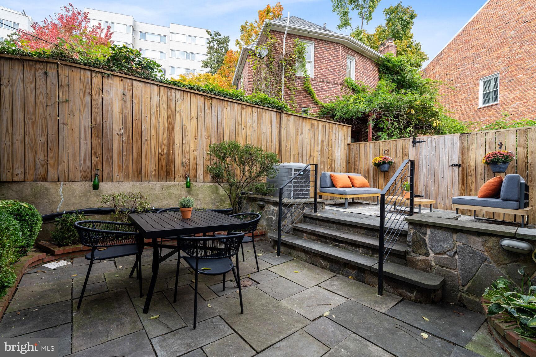 2459 Tunlaw Road Northwest Washington, DC 20007 - Photo 38 of 50 Flagstone Fenced-in Patio