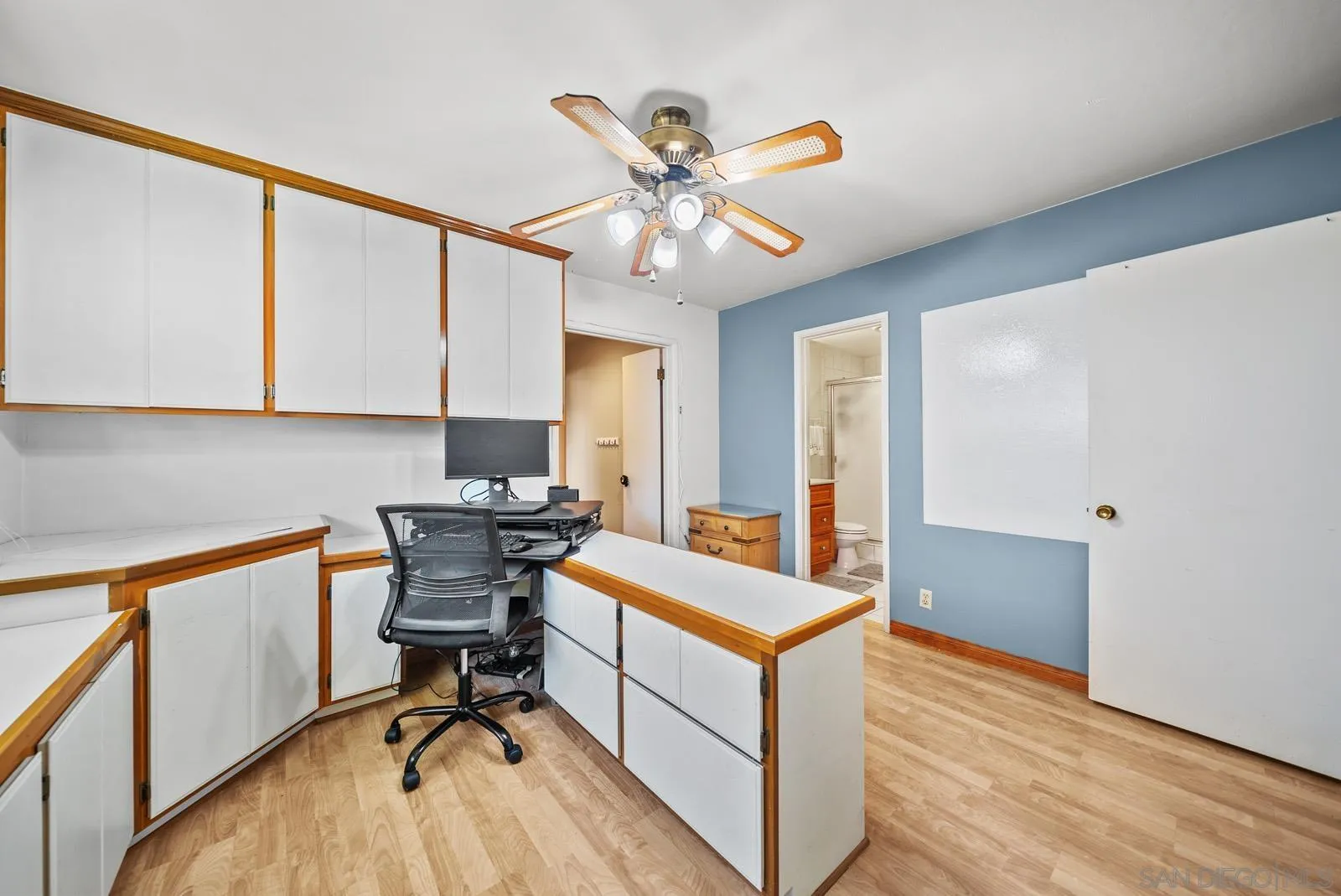 2327 Morro Road Fallbrook, CA 92028 - Photo 33 of 75 a view of a workspace with furniture and a window