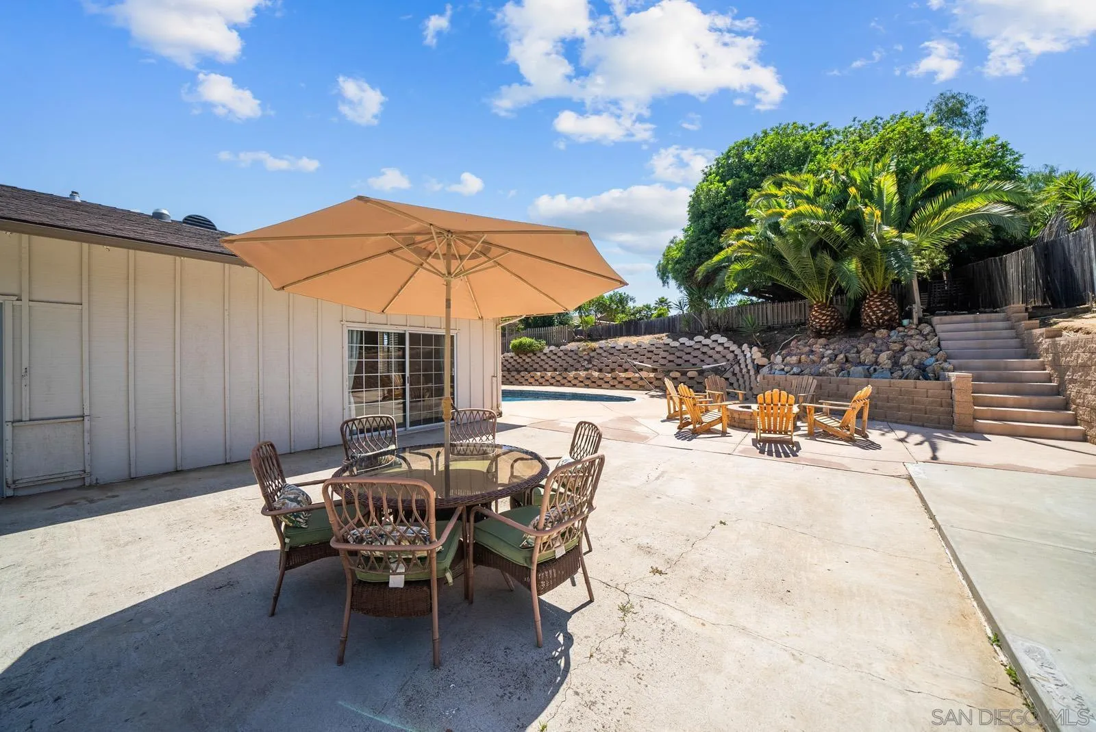 2327 Morro Road Fallbrook, CA 92028 - Photo 42 of 75 a view of a backyard with sitting area