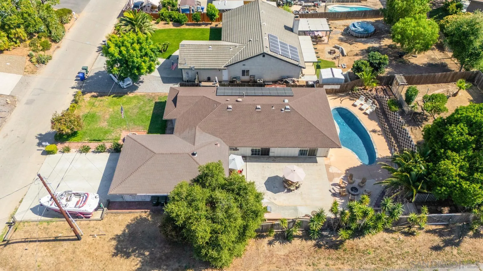 2327 Morro Road Fallbrook, CA 92028 - Photo 66 of 75 an aerial view of a house with outdoor space