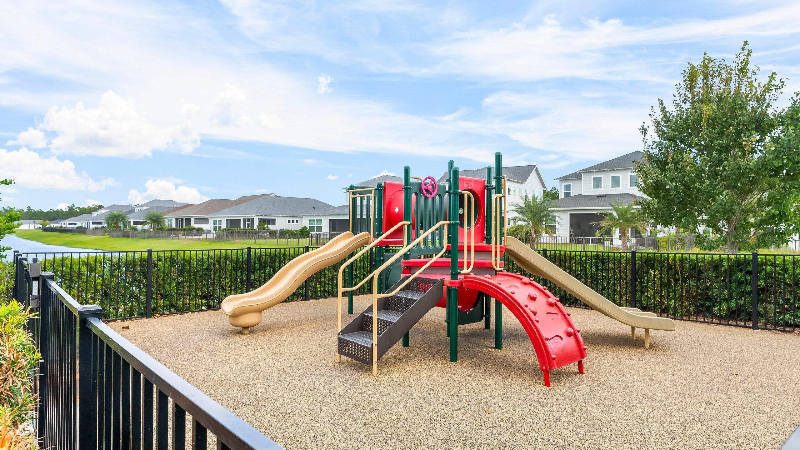 1659 Pathways Dr Inlet Beach Inlet Beach, FL 32461 - Photo 27 of 30 a view of a deck with a slide and potted plants
