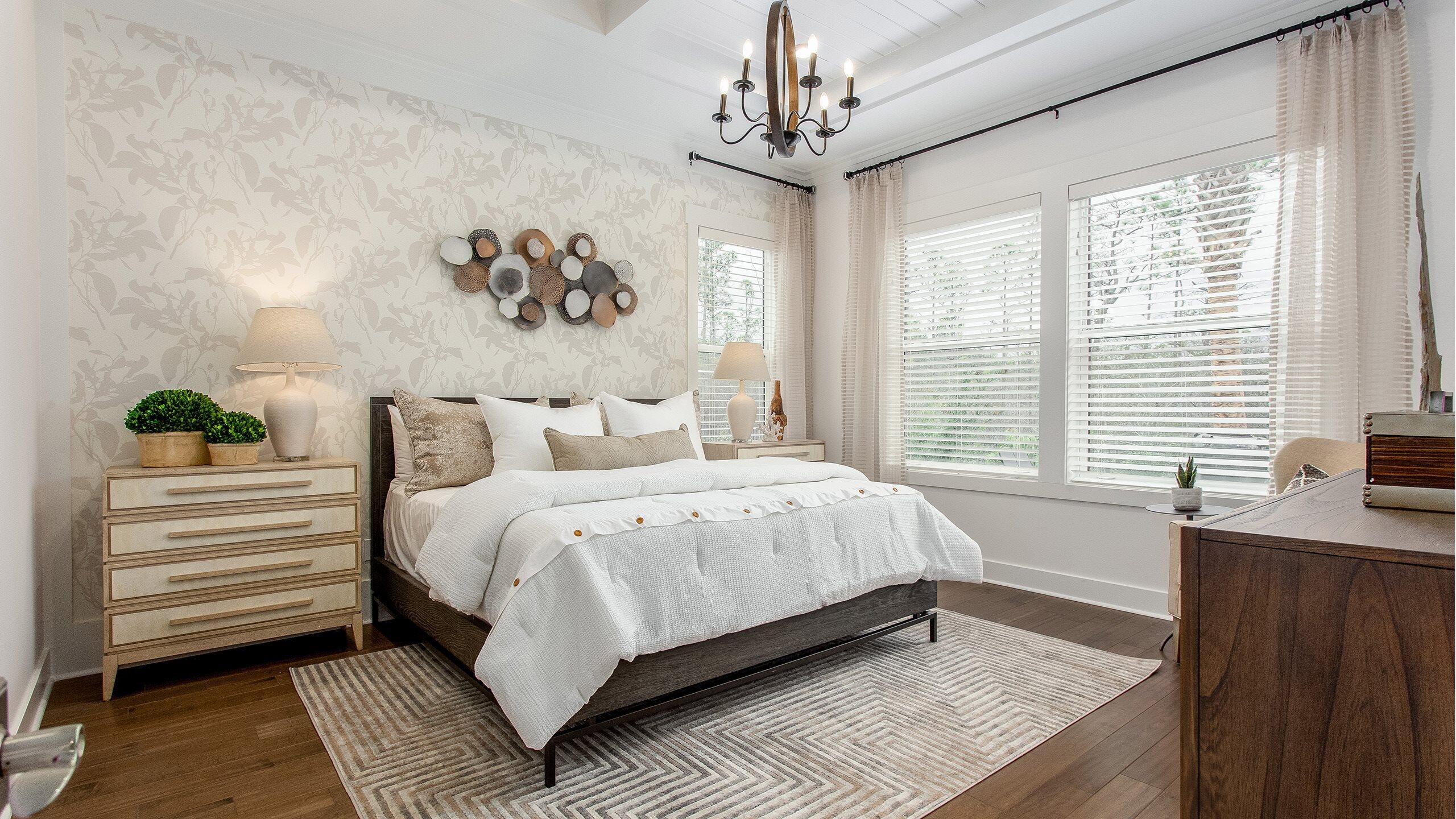 1659 Pathways Dr Inlet Beach Inlet Beach, FL 32461 - Photo 10 of 30 a bedroom with a bed wooden floor and window