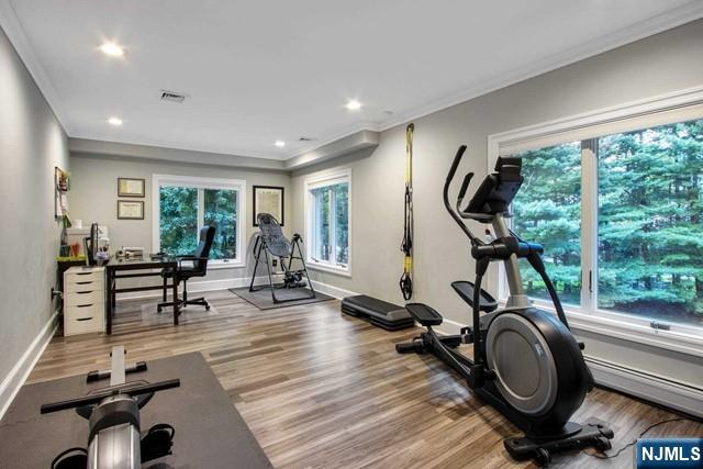99 Ogle Road Old Tappan, NJ 07675 - Photo 26 of 50 a view of a room with gym equipment and a window