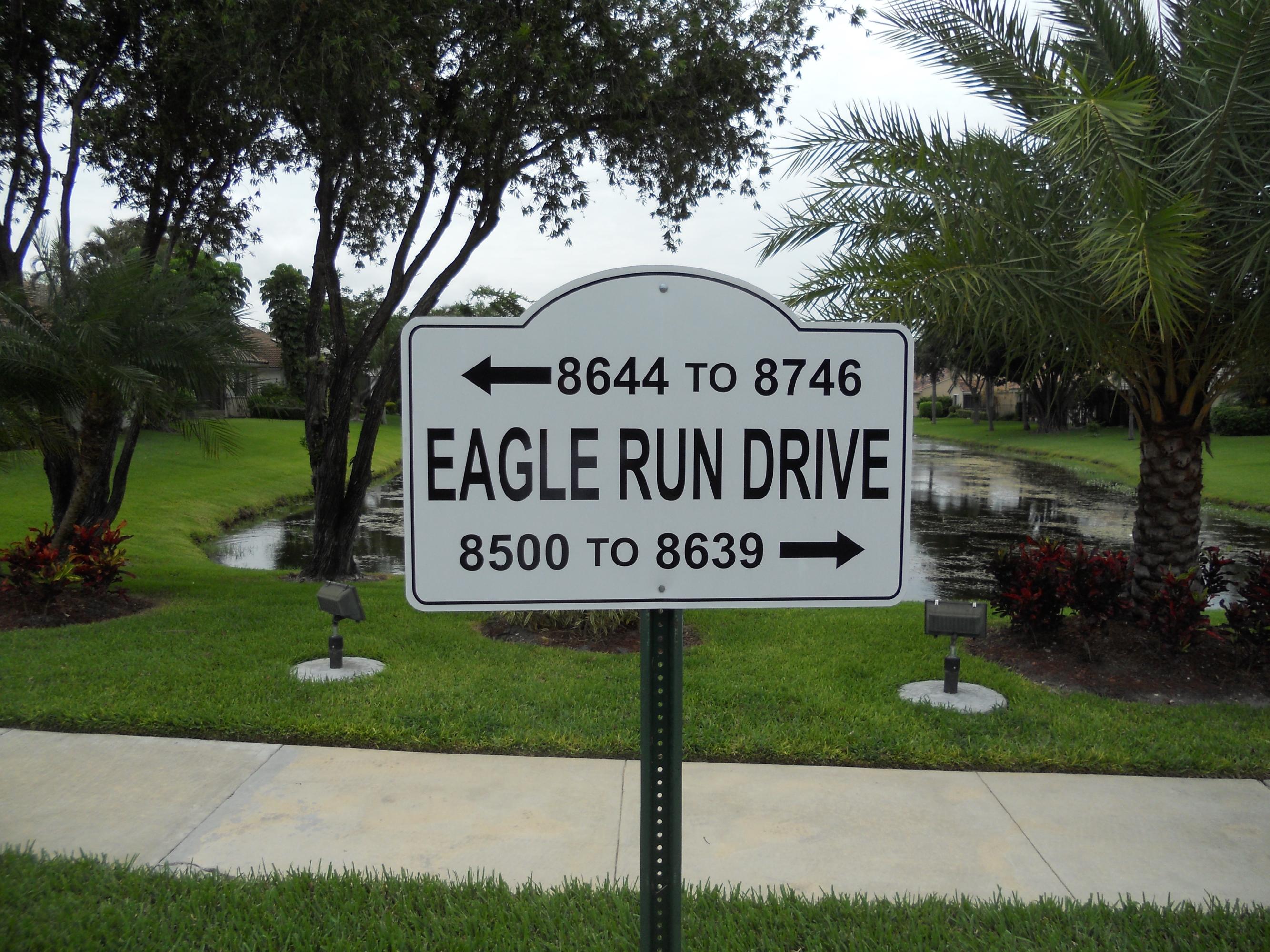 8548 Eagle Run Drive Boca Raton, FL 33434 - Photo 4 of 30 a sign on the side of the road